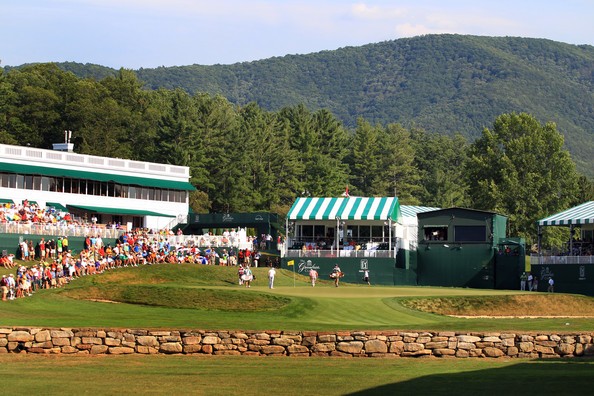 The 18th hole at the Greenbreir Classic