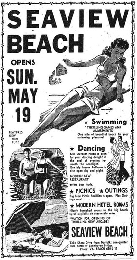 An advertisement for Seaview.
Norfolk Journal and Guide, May 18, 1946.