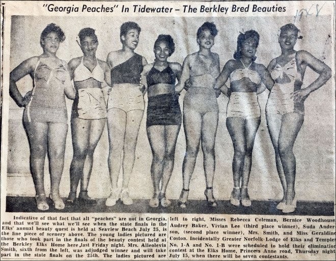 A picture from a Miss Tidewater beauty competition

ODU Special Collections and Archives