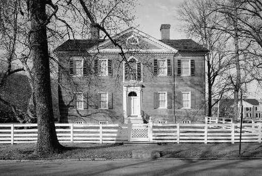 Liberty Hall, Main & Wilkinson Streets, Frankfort (Franklin County, Kentucky). Image courtesy the federal HABS—Historic American Buildings Survey of Kentucky project, photo by William Gus Johnson.