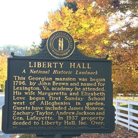 Liberty Hall Historic Site: Historical Marker