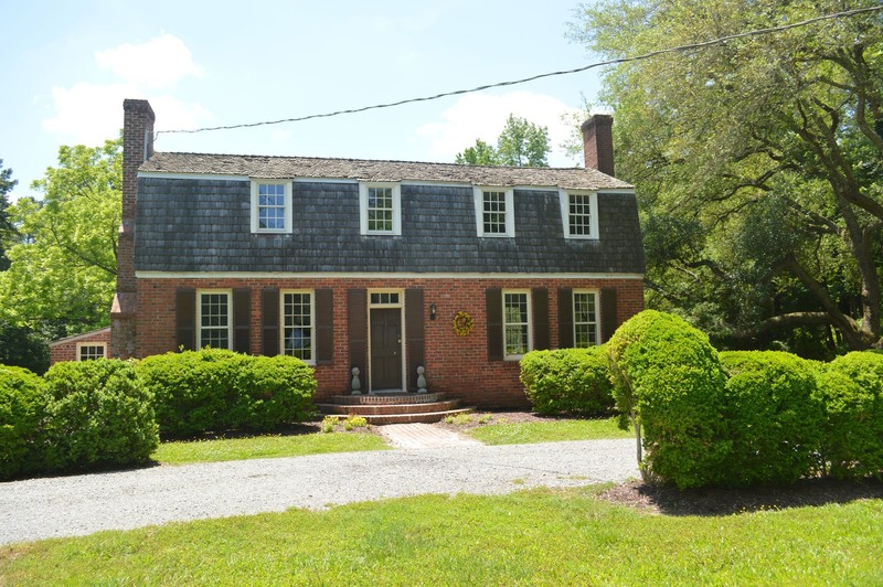 The front of the house. 