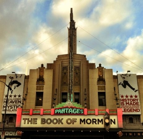 The Pantages Theatre today. Photo by Adrian Scott Fine for the LA Conservancy.