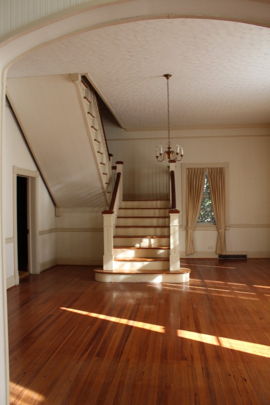 Main staircase of the Bedford Alum Springs Hotel (Fall 2018)