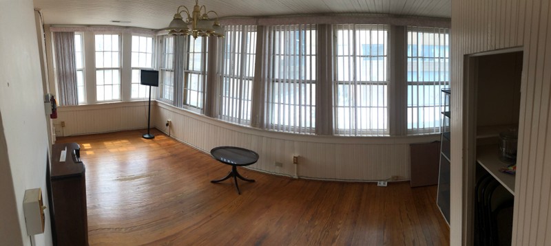 As you can see the “sun parlor” has many windows bringing in lots of sunlight. Family members would use this room to sunbathe, read, or study. Was also used as a maids quarters  