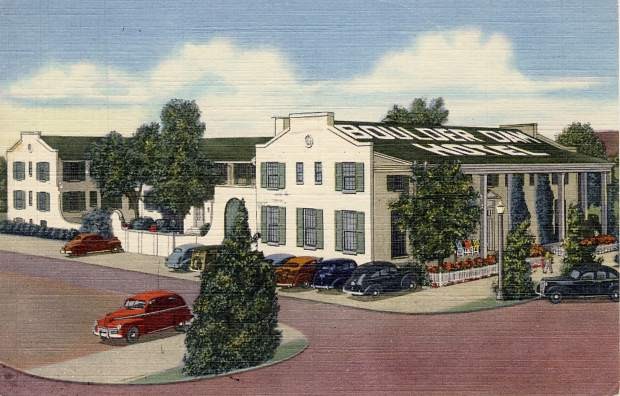 Boulder Dam Hotel, circa 1940s postcard.