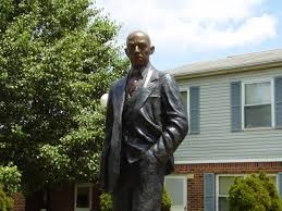 Statue of Carter Woodson at the site of the original Douglass High School