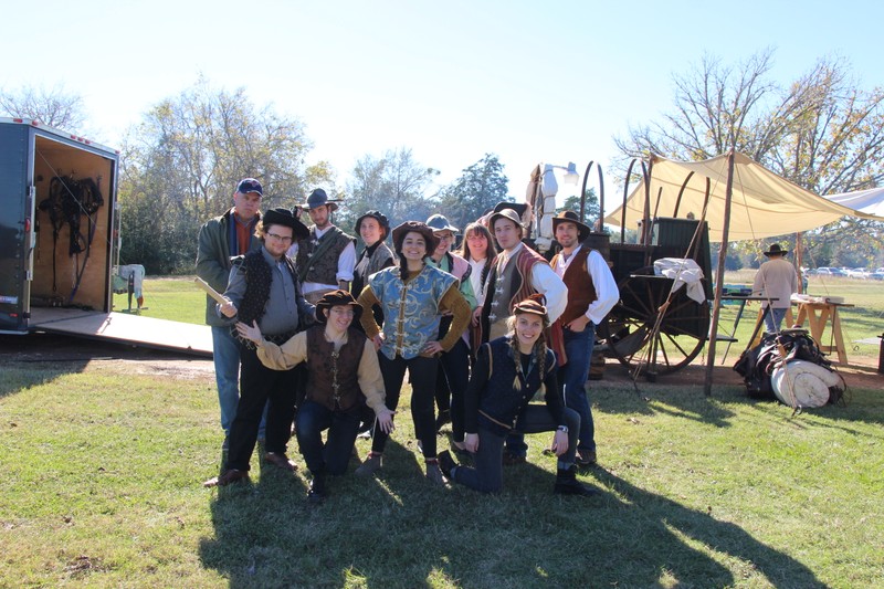 Shakespeare students from The University of Texas at Austin's College of Liberal Arts' Shakespeare at Winedale program