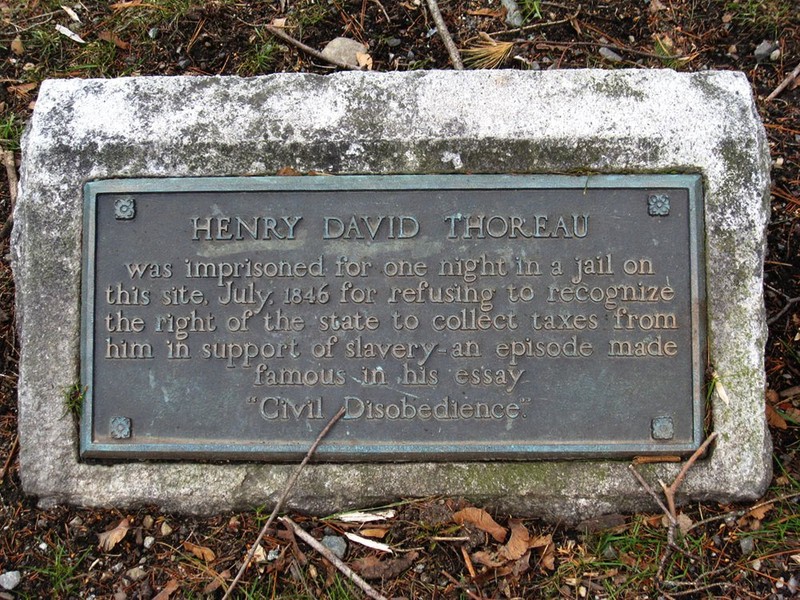 Thoreau Jail Site Marker