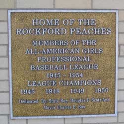 Historic plaque near the ticket booth.