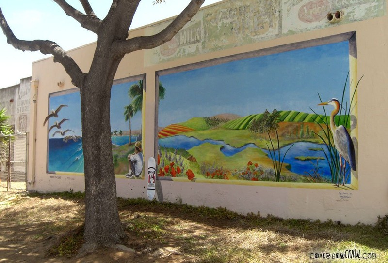 The museum is located in the original location of Lola’s Market and features murals like many other commercial buildings in the neighborhood.