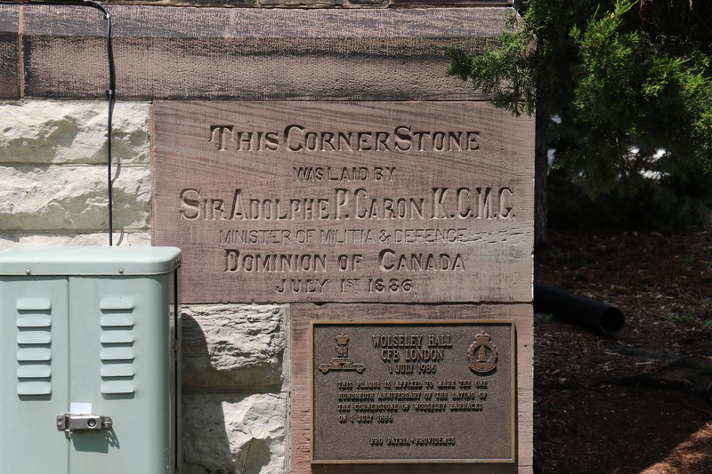 Cornerstone of Wolseley Barracks