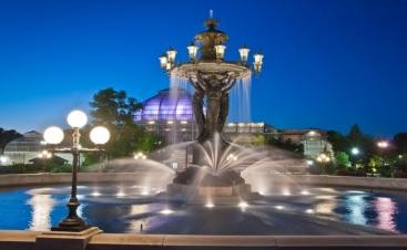 The fountain debuted at the 1876 Centennial Exhibition in Philadelphia. 