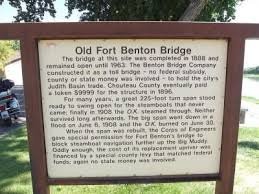 Old Fort Benton Bridge Marker