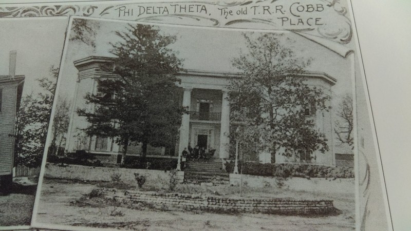 T.R.R. Cobb House around 1900 in use as a Fraternity House for Phi Delta Theta