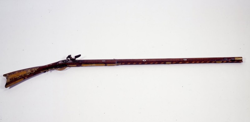 Kentucky flintlock rifle, signed S. Miller, from circa 1775-1806