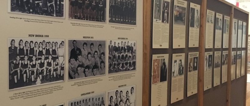 Louisiana High School Boxing Hall of Fame exhibit. Credit: Iberville Museum