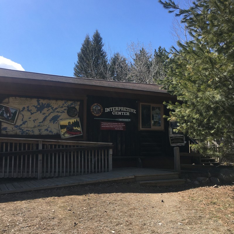 Interpretive Center view from Parking Lot approach