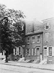 The modest two-story house on Mickle Street was first built in 1848. Image obtained from the Library of Congress.
