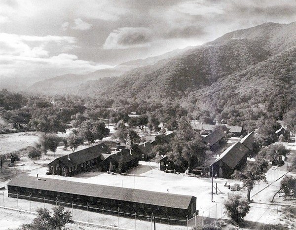 Tuna Canyon Detention Station, circa 1942. Source: Little Landers Historical Society.