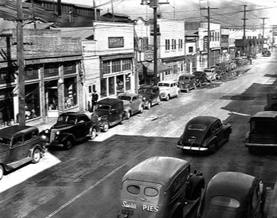 Tuna Street on Terminal Island. Courtesy of Preserving California's Japantowns.