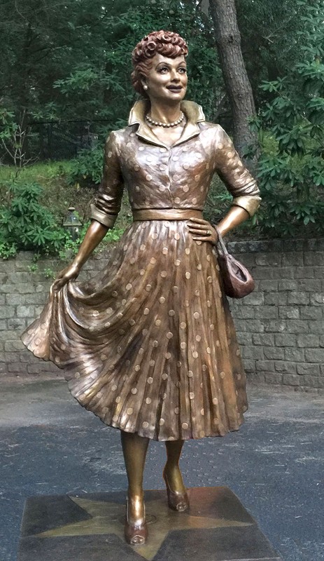 Full view of Carolyn Palmer's Lucy statue.