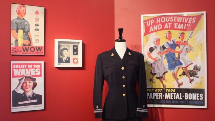A recent exhibit featured women in the United States armed forces.