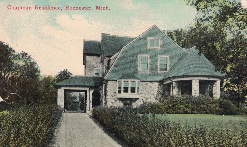 Postcard view of Charles Sherwin Chapman Estate, ca. 1915