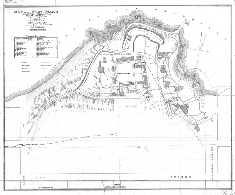 Map layout of Fort Mason