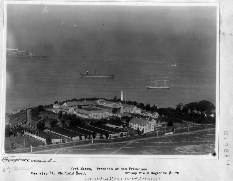 Fort Mason overlooking San Fransisco Bay