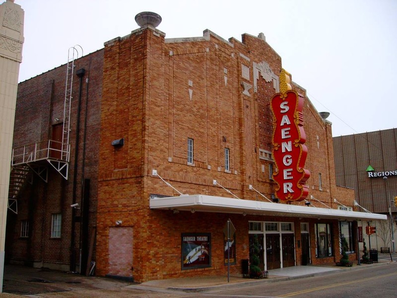 A photo of Hattiesburg's Saenger Theater