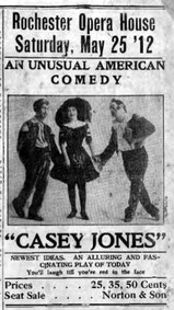Rochester Opera House newspaper ad, Rochester Era, May 24, 1912