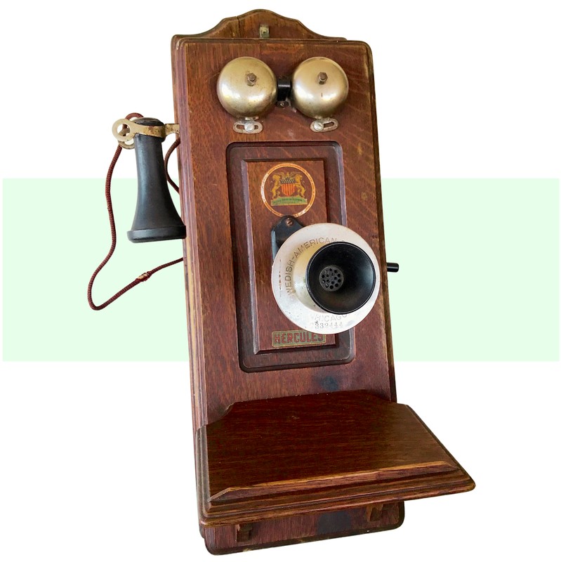 Made in Chicago Museum Artifact: Swedish-American Telephone Co. “Hercules” Telephone Box, c. 1908