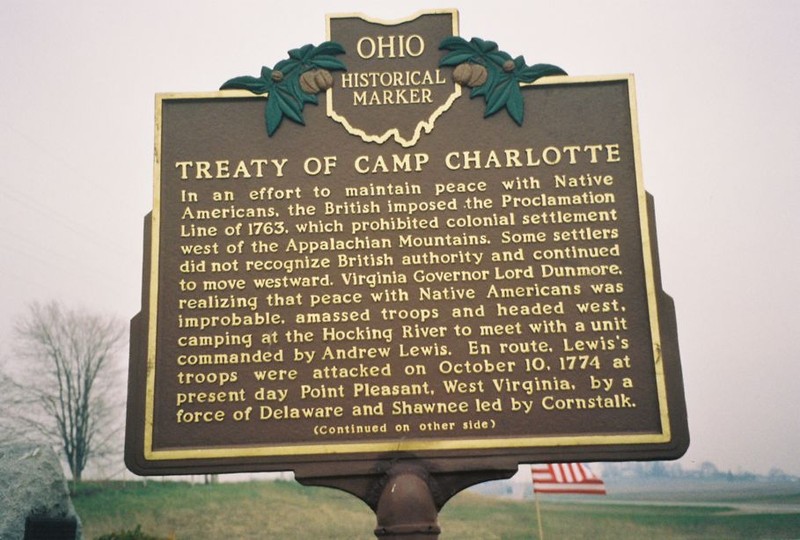 A close-up of the historical marker