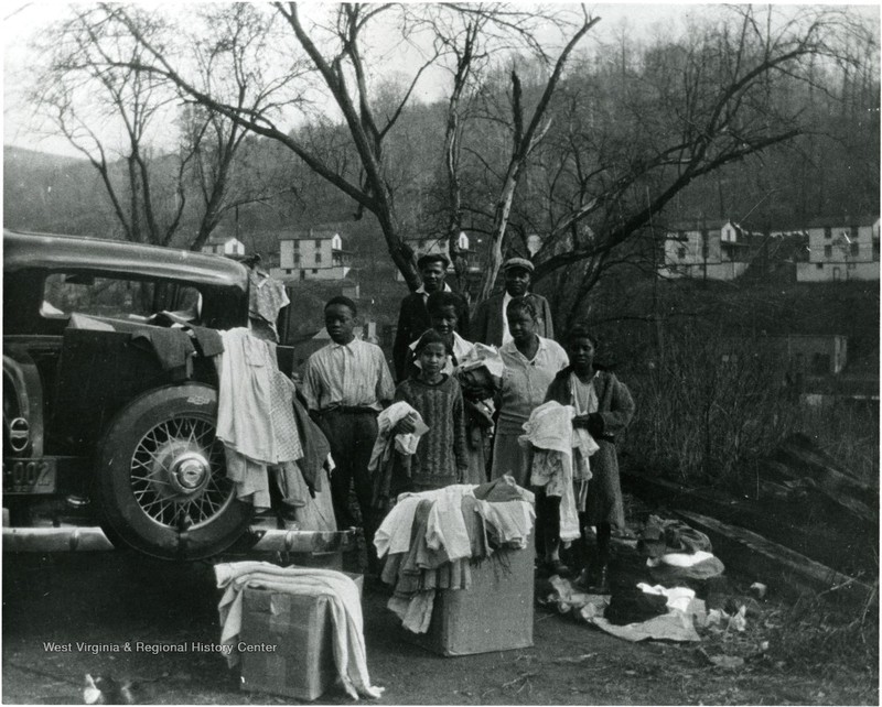 Undated photo of African American family at Scott's Run.