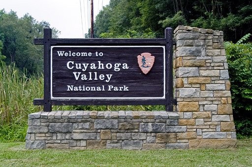 Cuyahoga Valley National Park Welcome Sign