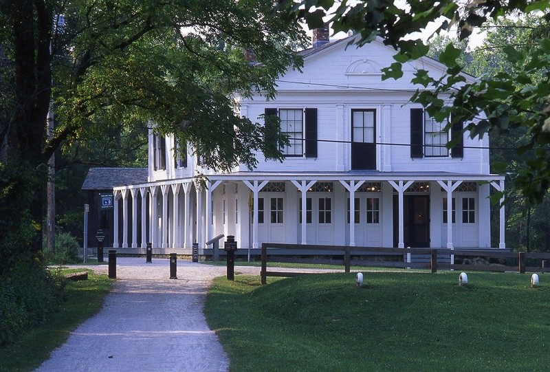 Built as a warehouse that later became a boarding house, the Boston Store was constructed around 1836 and now serves as a visitors center.