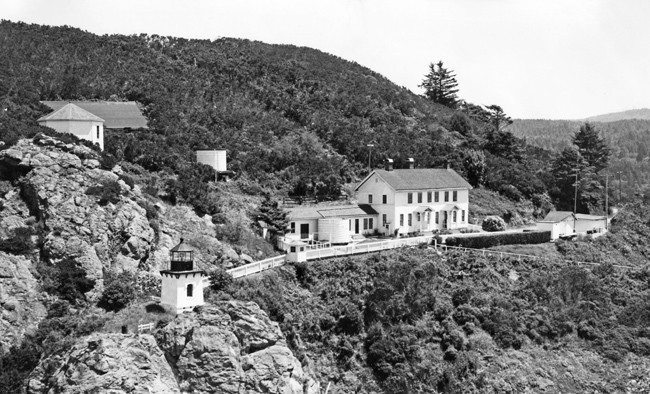 Trinidad Head Light station as it appeared in 1955.