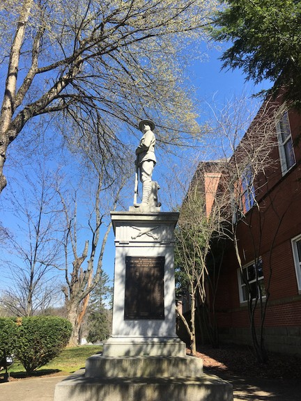 The monument includes the names of men who served from Putnam County 