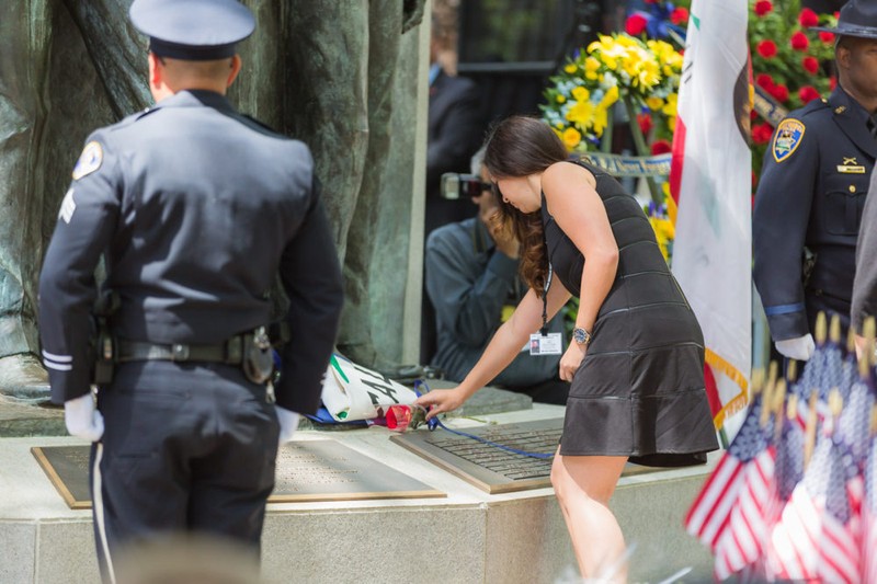 A two-day ceremony is held each year at the memorial on May 8, designated by state law as California Peace Officers' Memorial Day. 