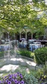 Photograph of the gardens of the Twentieth Century Club.