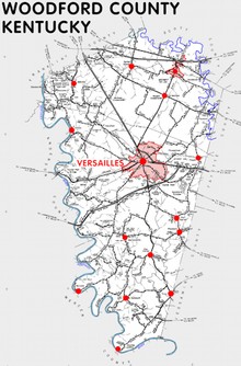 Woodford County Map