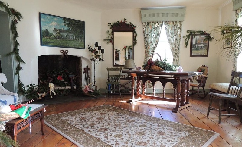 The tavern's sitting room has been filled with period furnishings and accessories.  