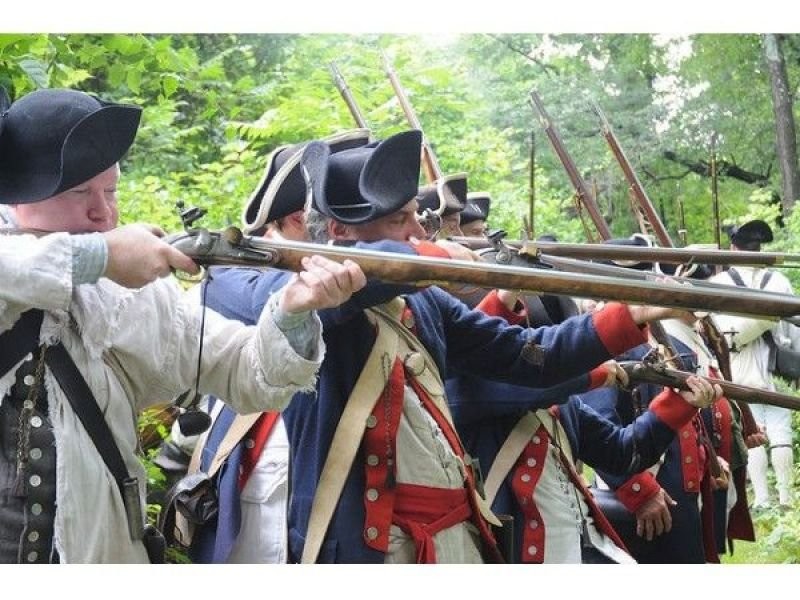 And some of the period re-enactors who participated.  