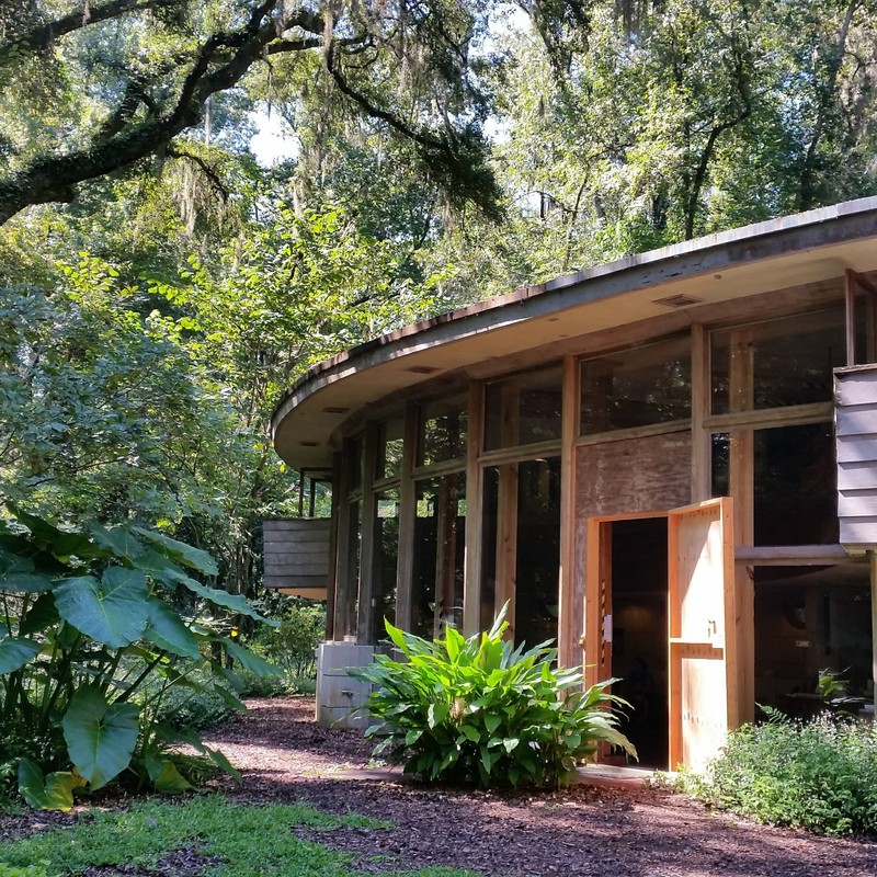 The Lewis House was designed by architect Frank Lloyd Wright and built in 1954. 