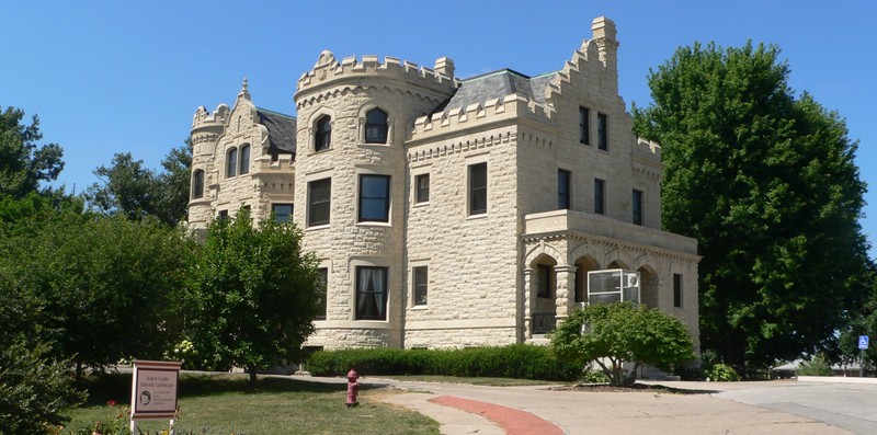 View of the northeast side of the Joslyn Castle