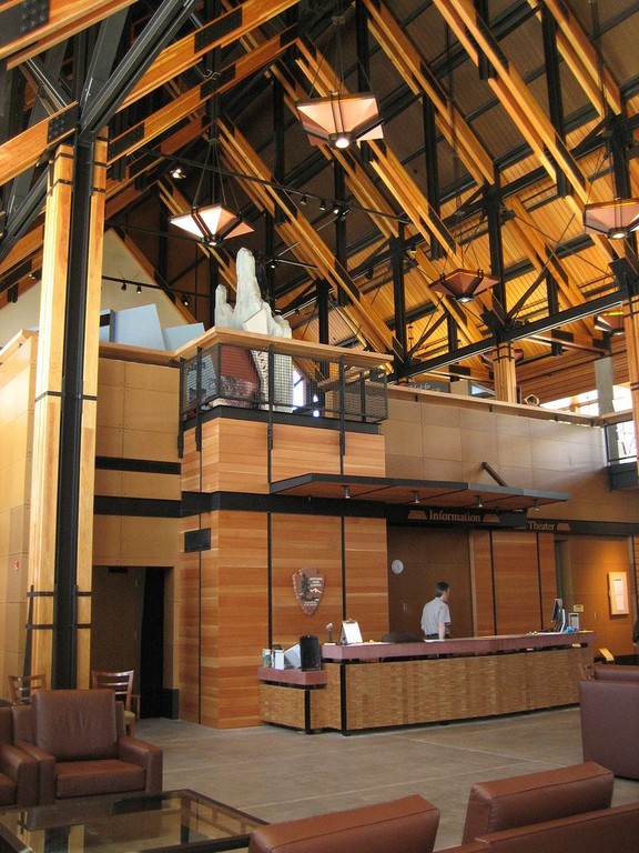 Interior view of the Henry M. Jackson Memorial Visitor Center.