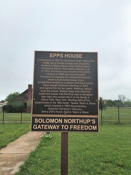 This historical marker is entitled Epps House: Solomon Northup’s Gateway to Freedom