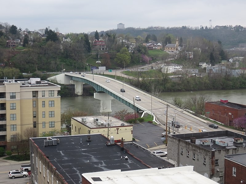 Westover Bridge in 2017, forty years after its construction.