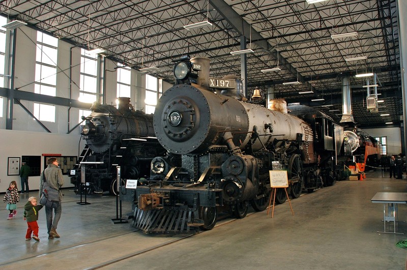 This photo shows the Spokane, Portland & Seattle 200 and the Oregon Railway & Navigation 197 in the foreground. The Southern Pacific 4449 is located behind the 197.